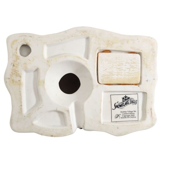 VTG Snowflake Falls Lighted General Store Holiday Village Set Christmas 2002 - Picture 3 of 9